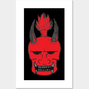 Red Oni Posters and Art